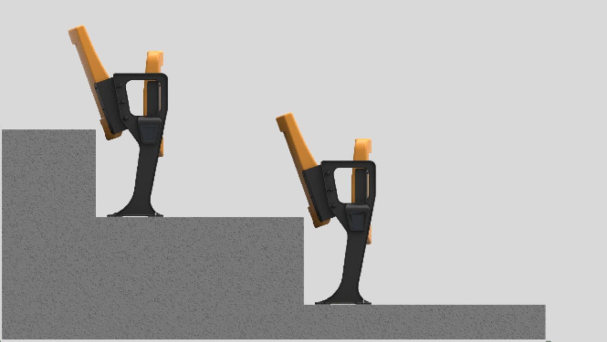 Floor Wall Mount Auto tip Up Chairs-min